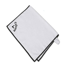2021 embroidery print microfiber waffle golf towels with custom logo grommet and hook